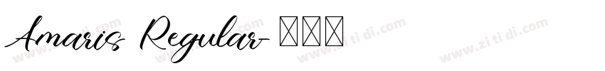 Amaris Regular字体转换